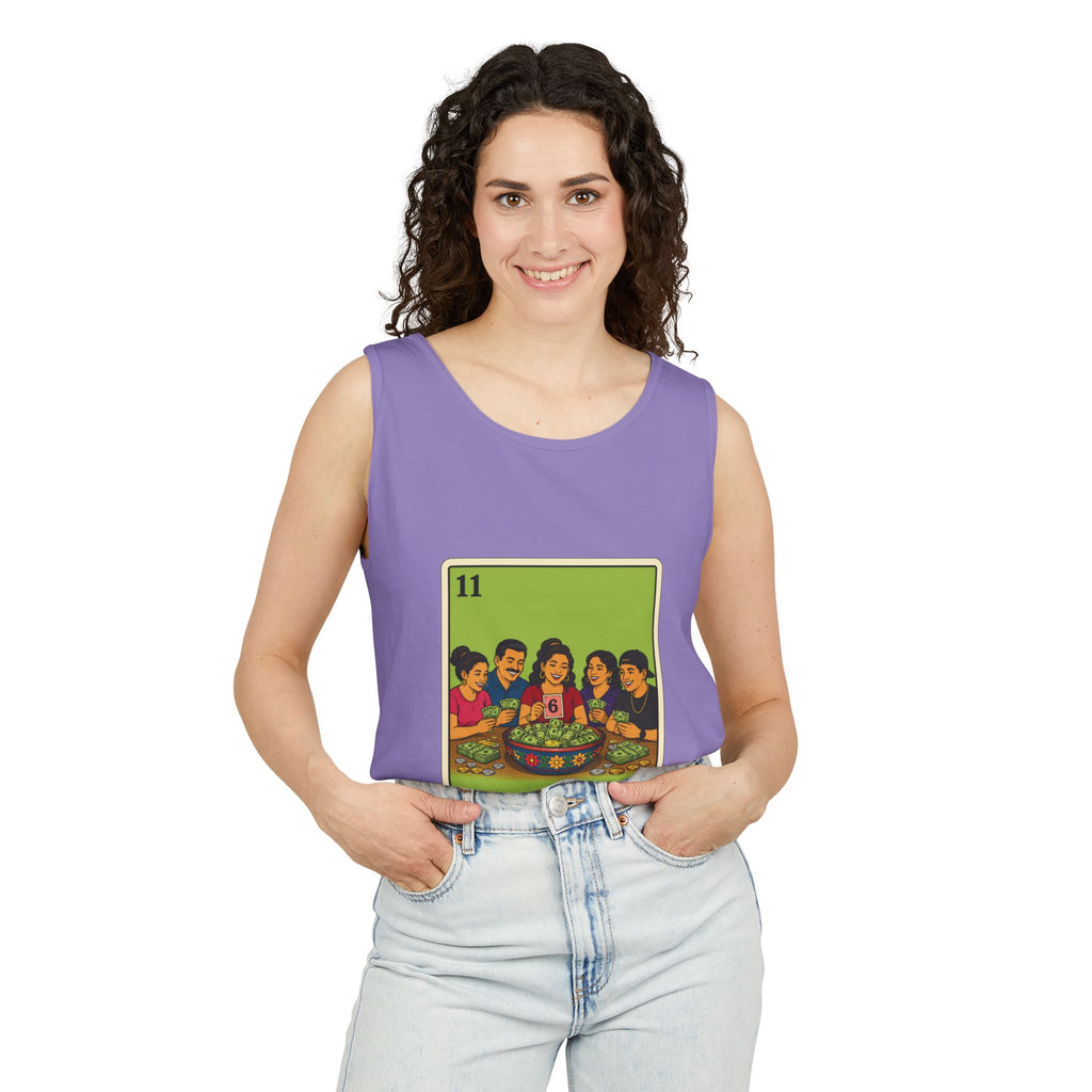 La Tanda Tank Top — Vintage Lotería Card Graphic Tank