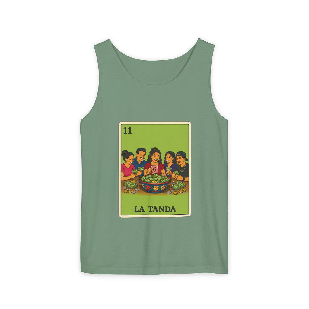 La Tanda Tank Top — Vintage Lotería Card Graphic Tank