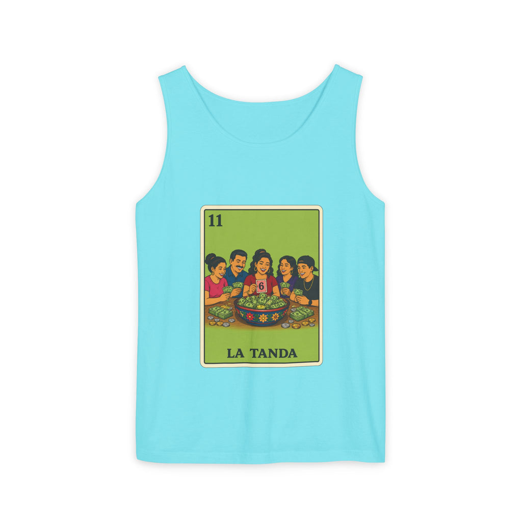 La Tanda Tank Top — Vintage Lotería Card Graphic Tank