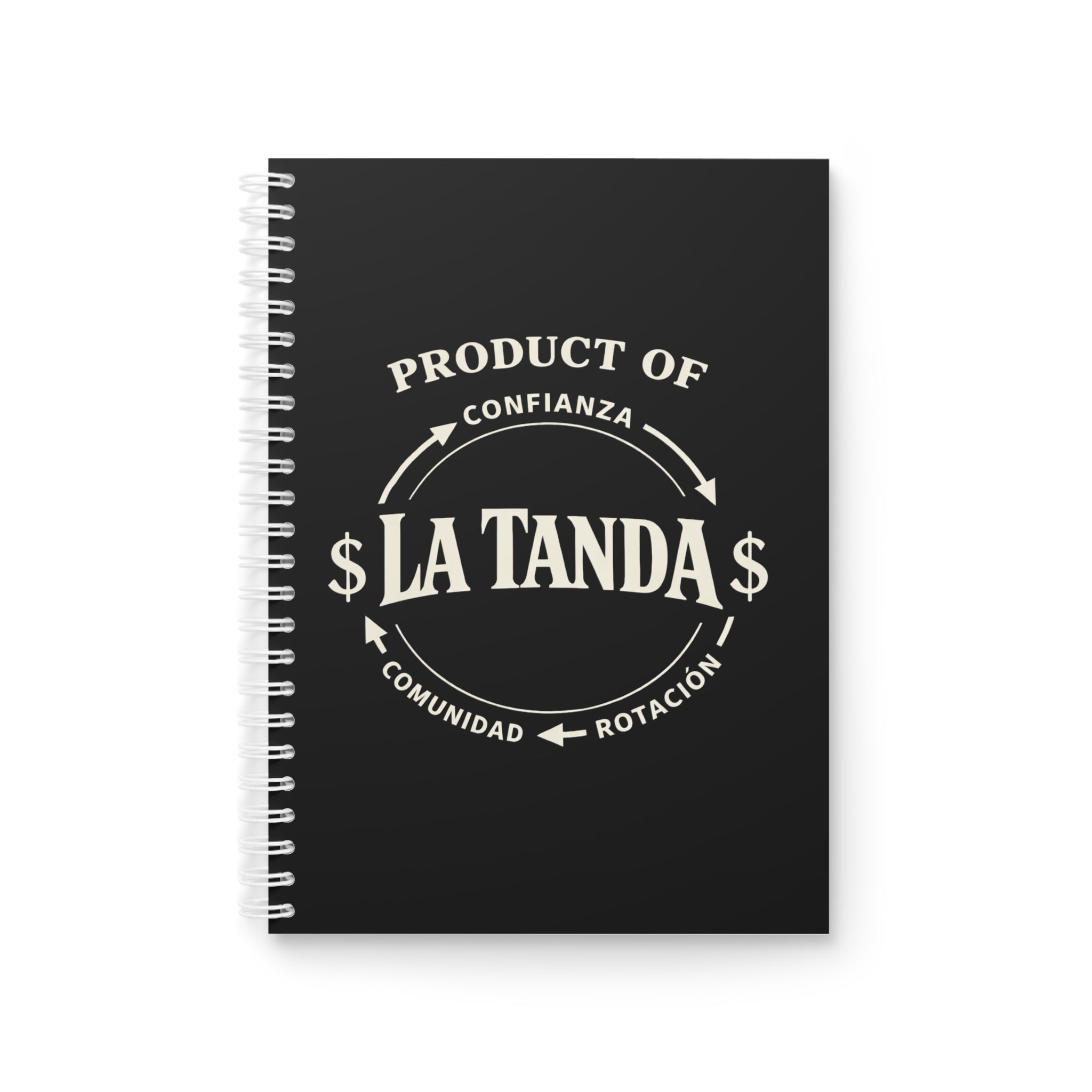 La Tanda Spiral Notebook — 'Product of La Tanda' Journal