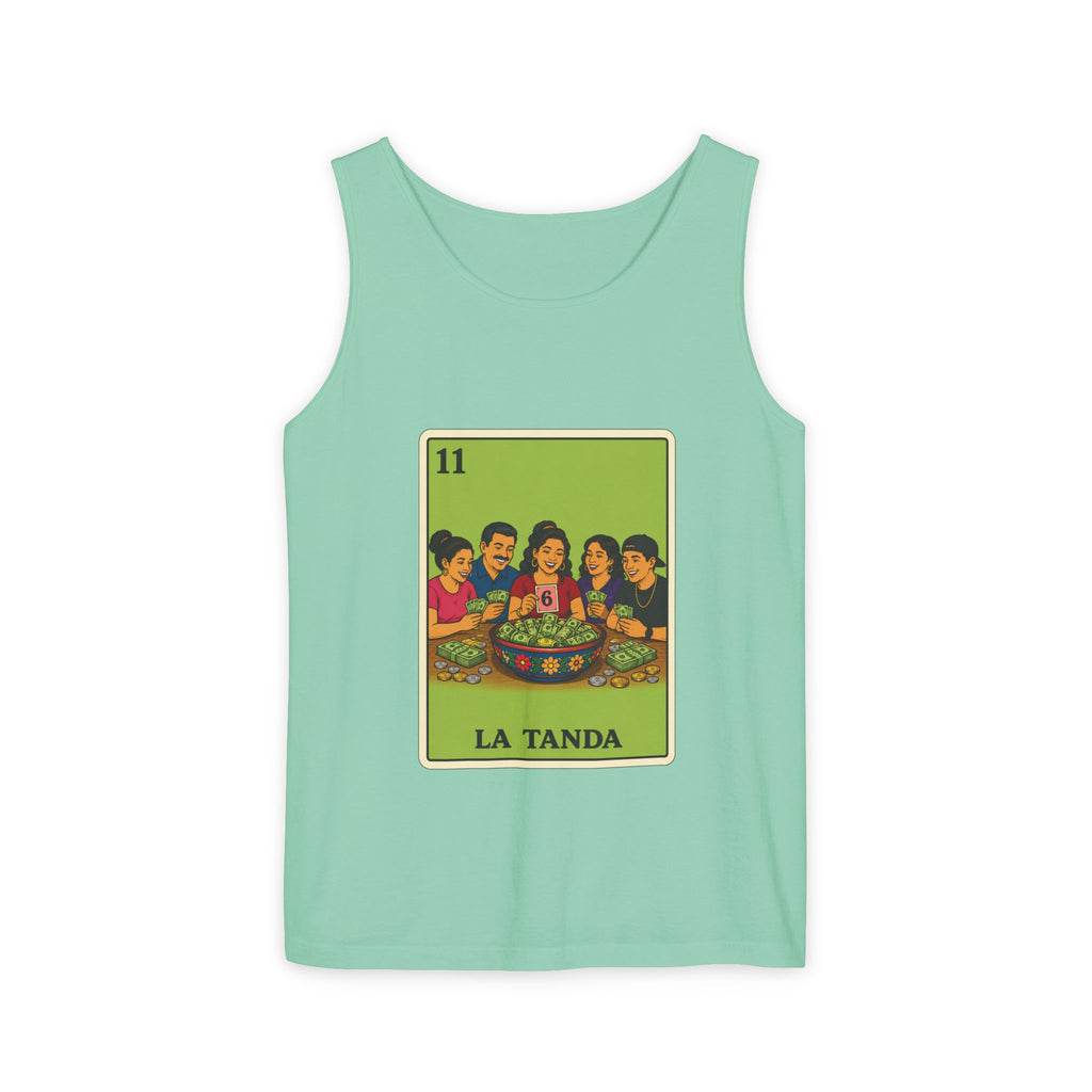 La Tanda Tank Top — Vintage Lotería Card Graphic Tank