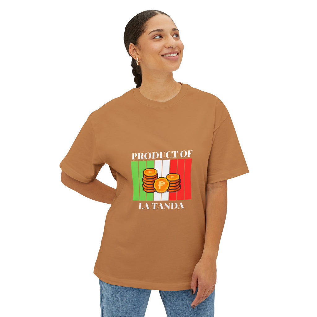 T-Shirt — "Product of La Tanda" Money Stack Graphic Tee