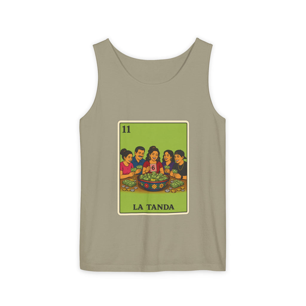 La Tanda Tank Top — Vintage Lotería Card Graphic Tank