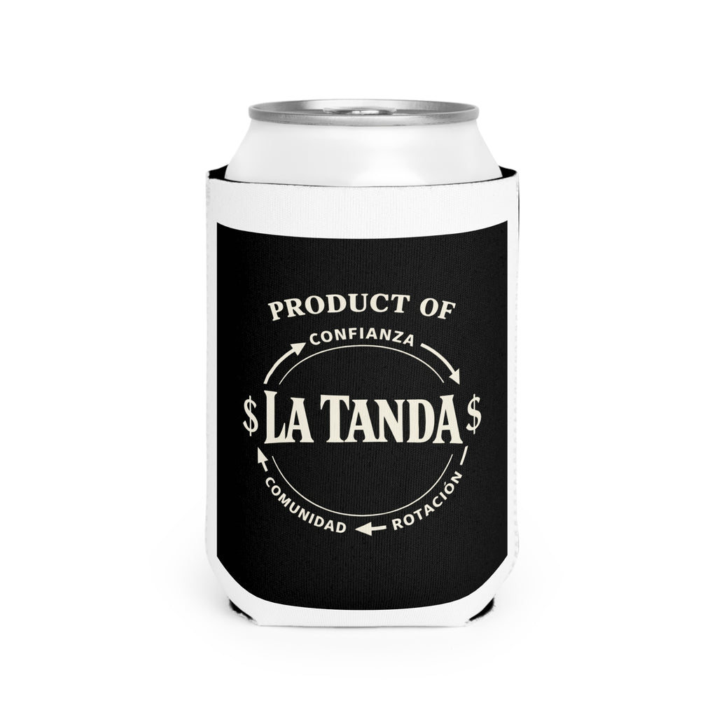 Can Cooler Sleeve - “La Tanda” Vintage Money Circle Design
