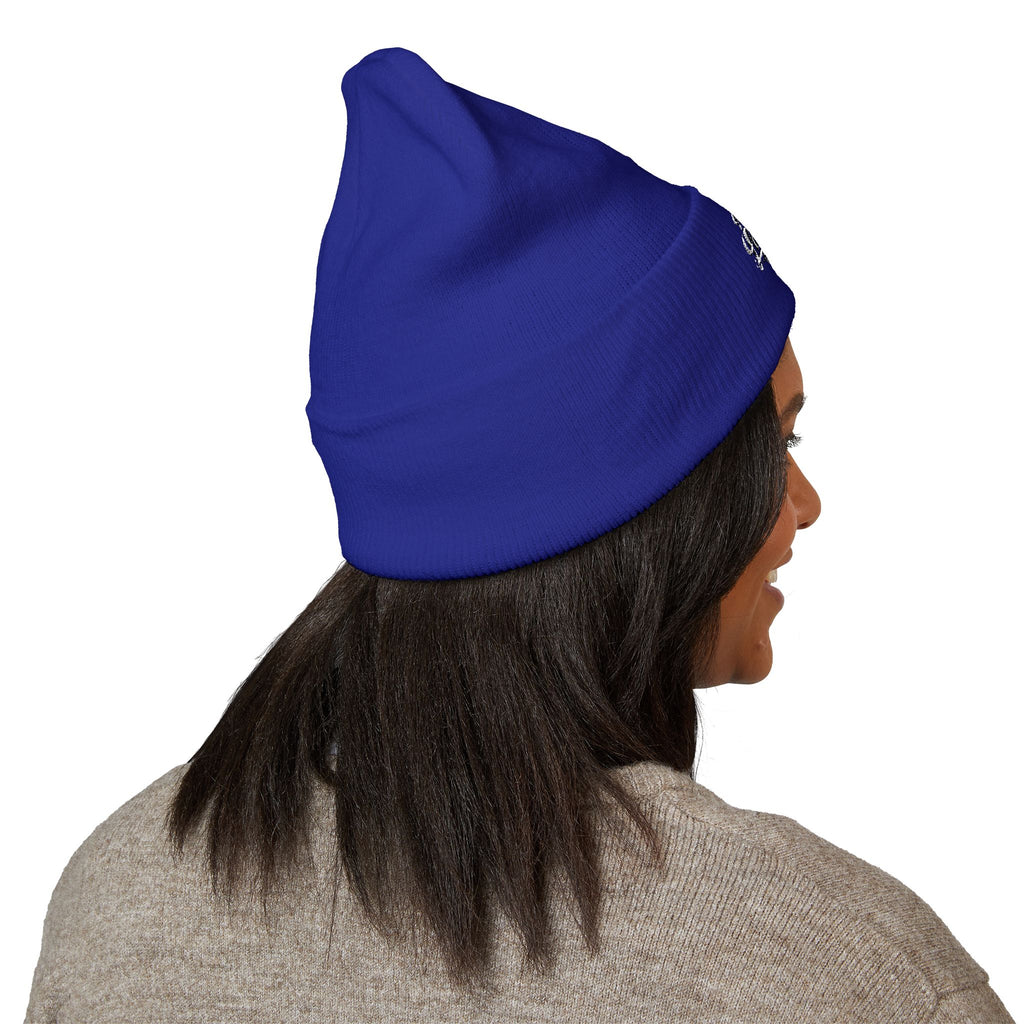 Classic Cuffed Beanie - "Product of La Tanda" Embroidered Warm Knit Hat