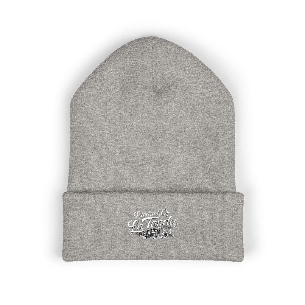 Classic Cuffed Beanie - "Product of La Tanda" Embroidered Warm Knit Hat