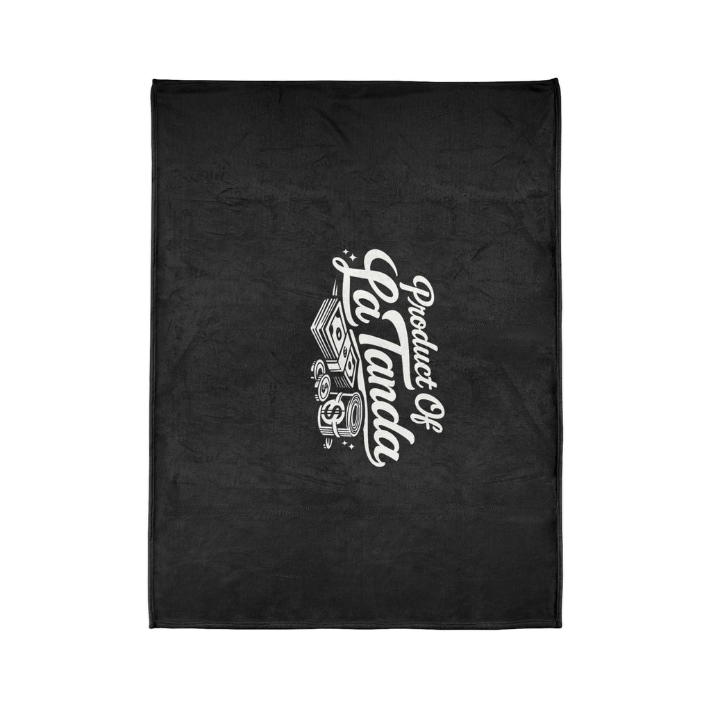 Product Of LaTanda Fleece Blanket – Soft Black Throw with Money Graphic