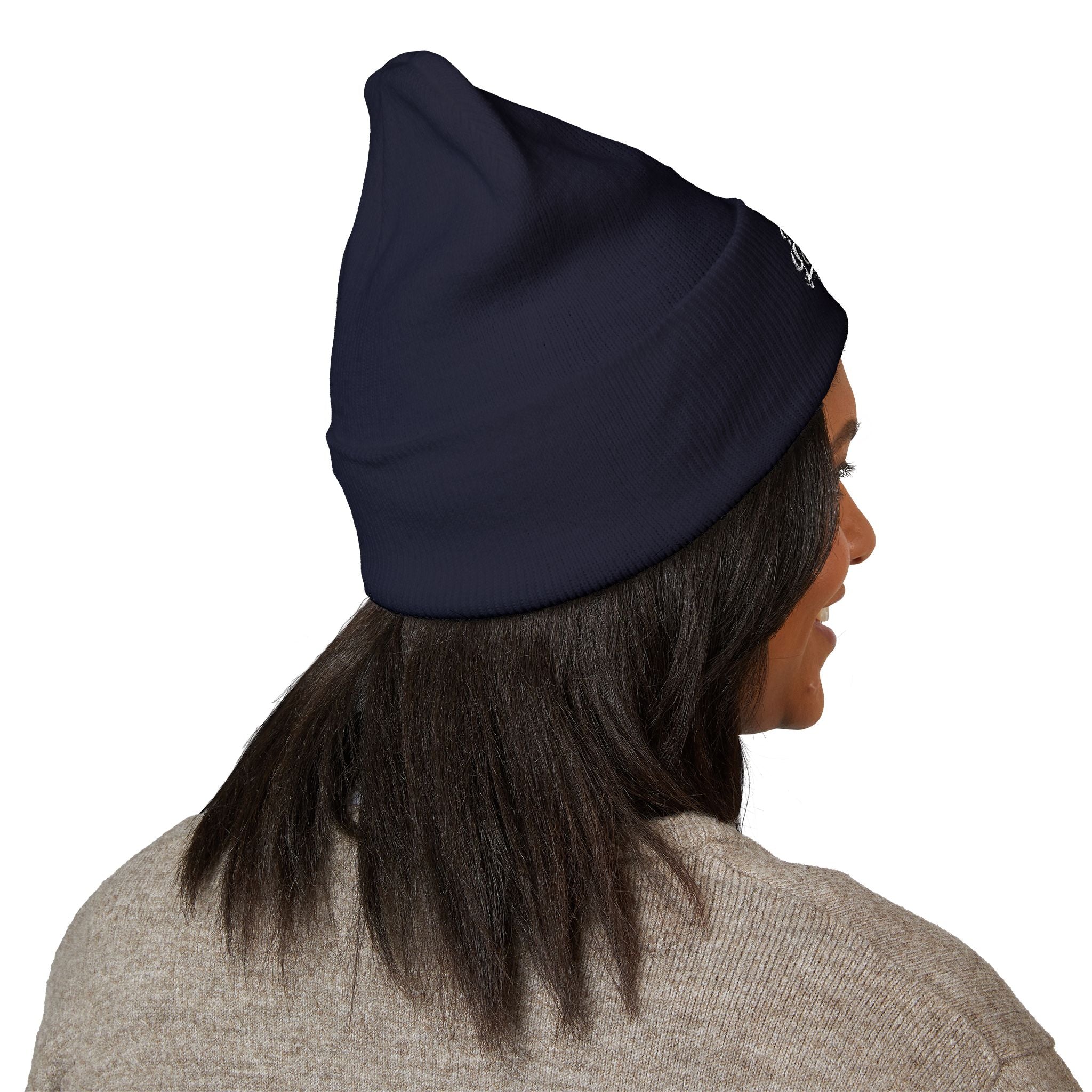Classic Cuffed Beanie - "Product of La Tanda" Embroidered Warm Knit Hat
