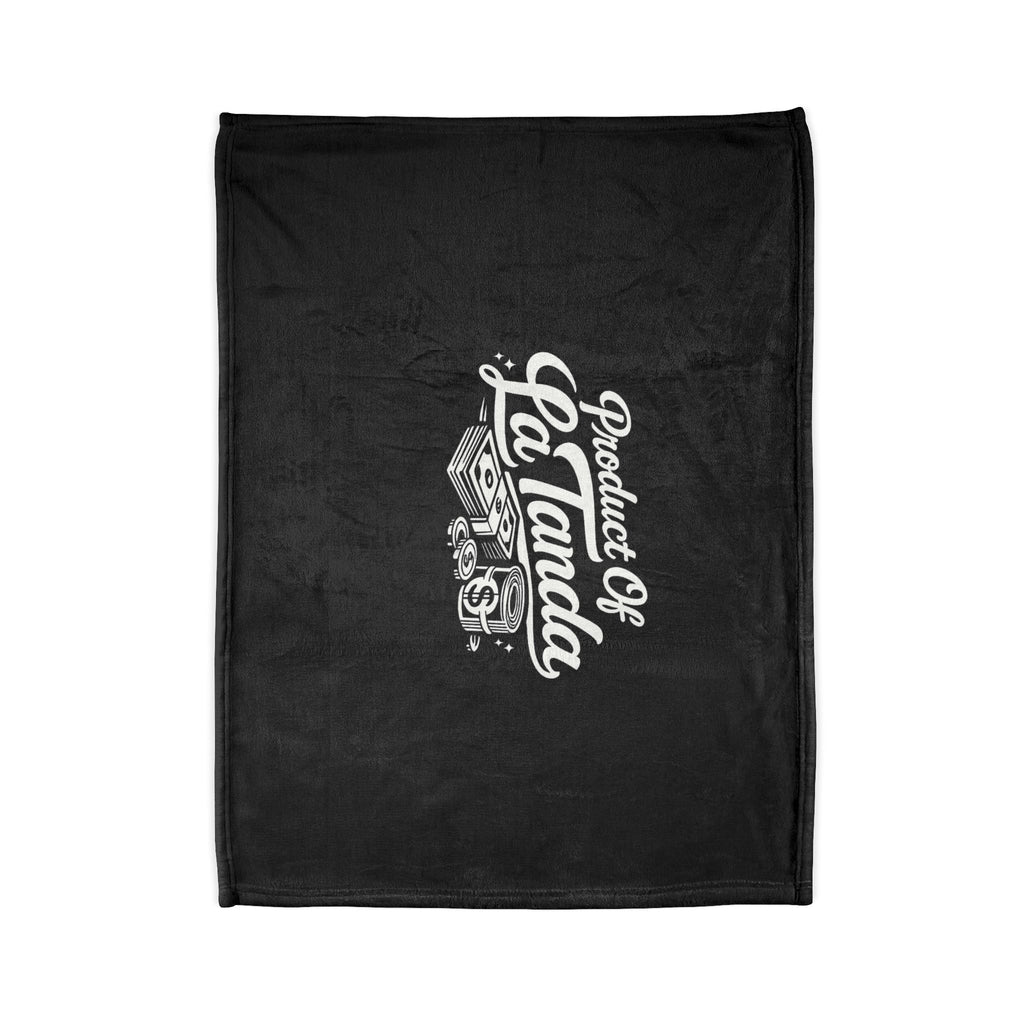Product Of LaTanda Fleece Blanket – Soft Black Throw with Money Graphic