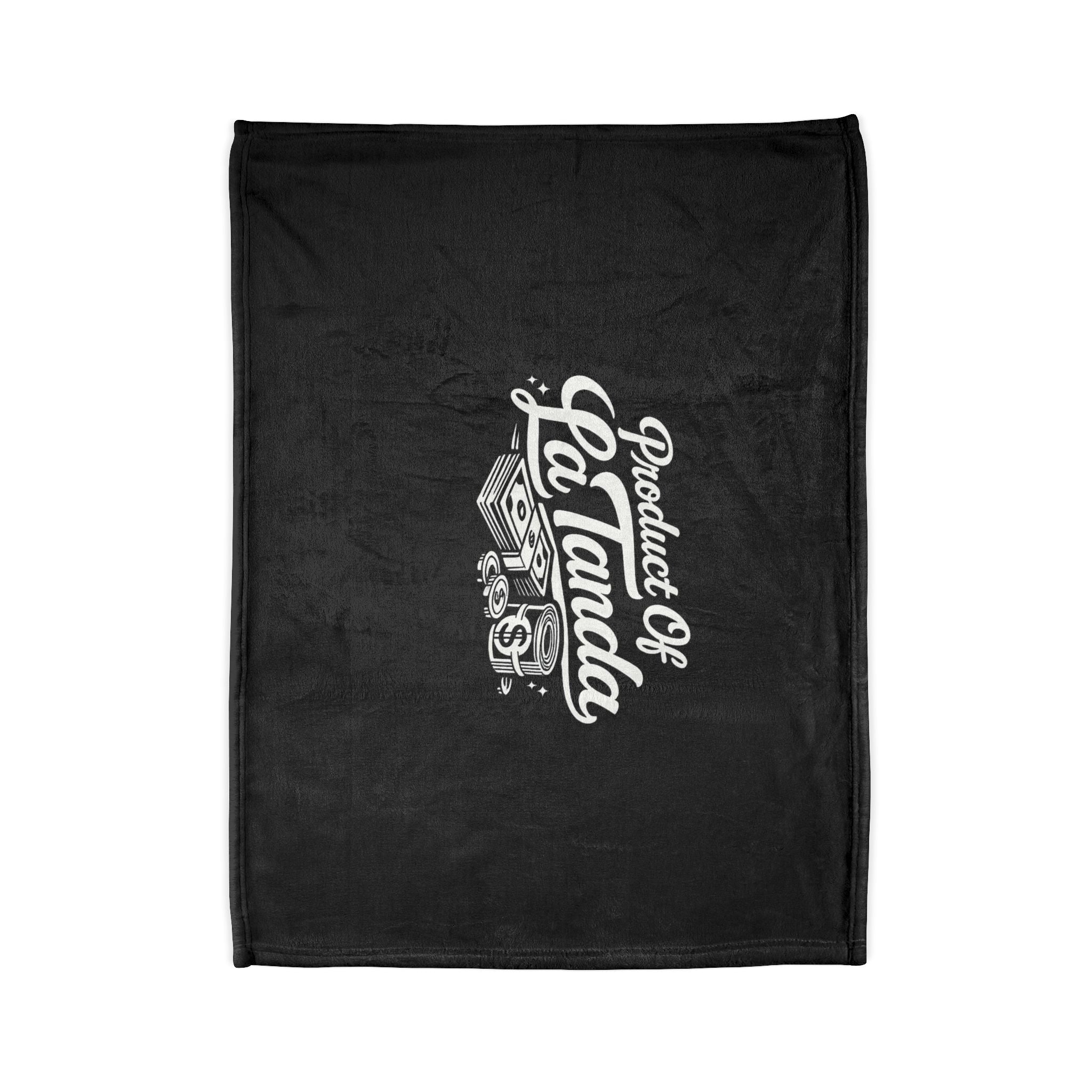Product Of LaTanda Fleece Blanket – Soft Black Throw with Money Graphic