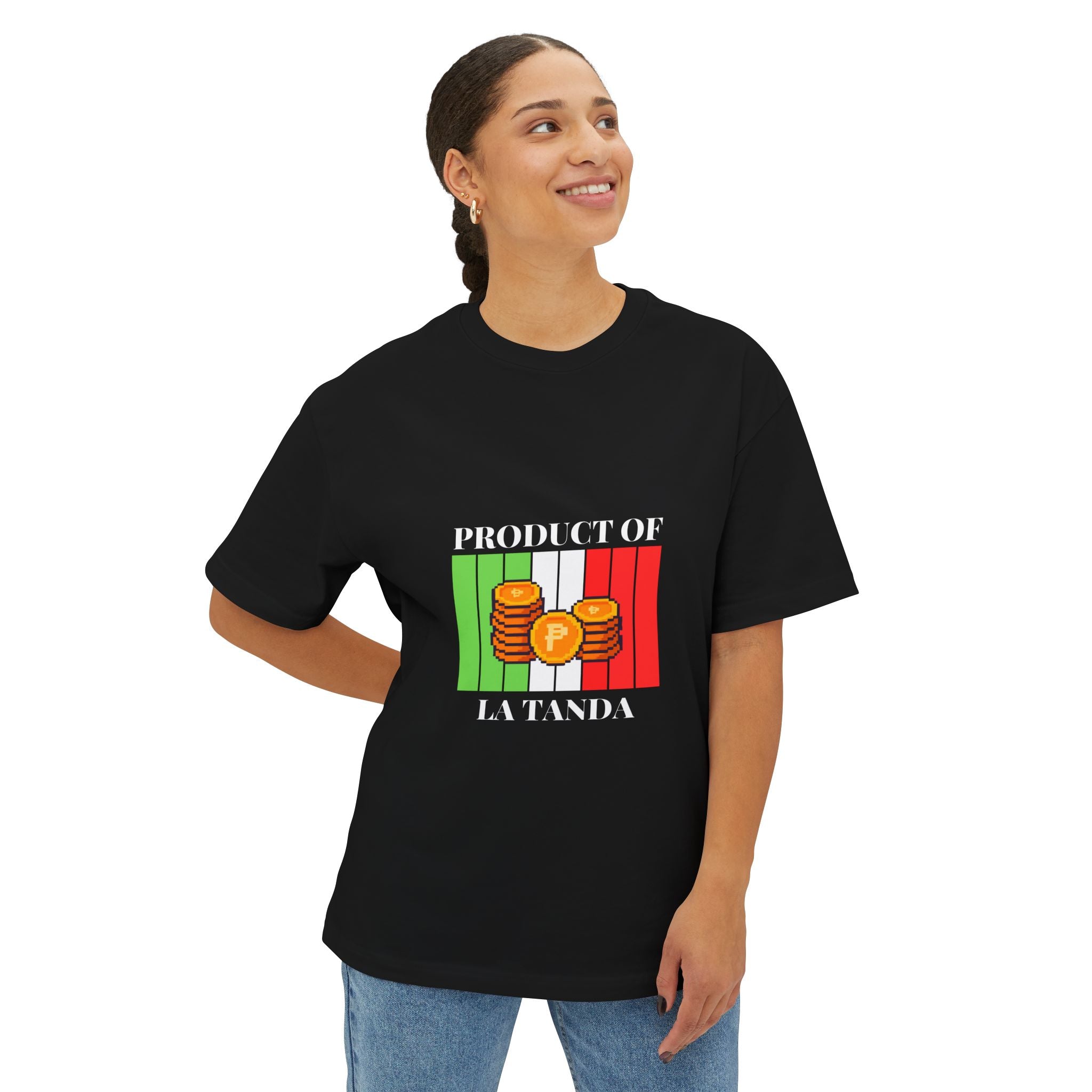 T-Shirt — "Product of La Tanda" Money Stack Graphic Tee