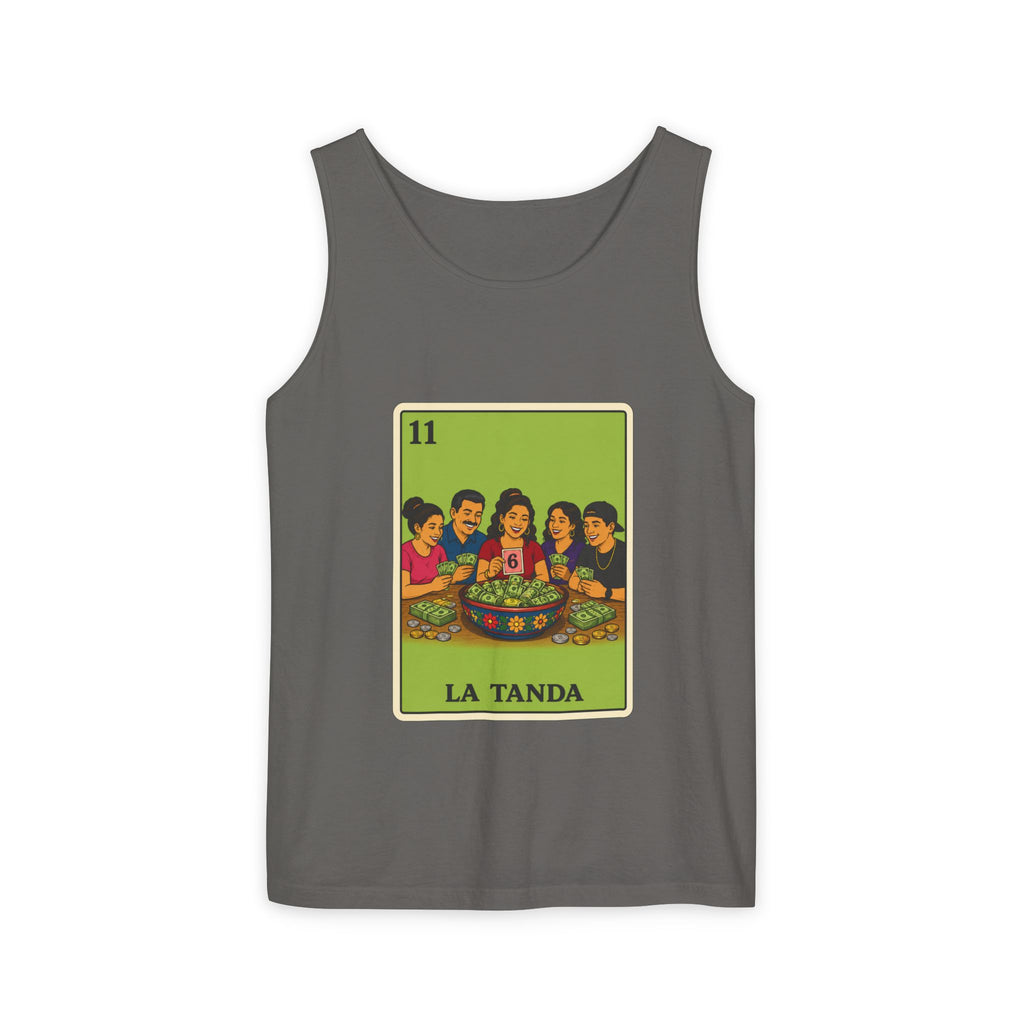La Tanda Tank Top — Vintage Lotería Card Graphic Tank