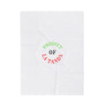 Plush Blanket — "Product of La Tanda" Lightweight Velveteen Throw