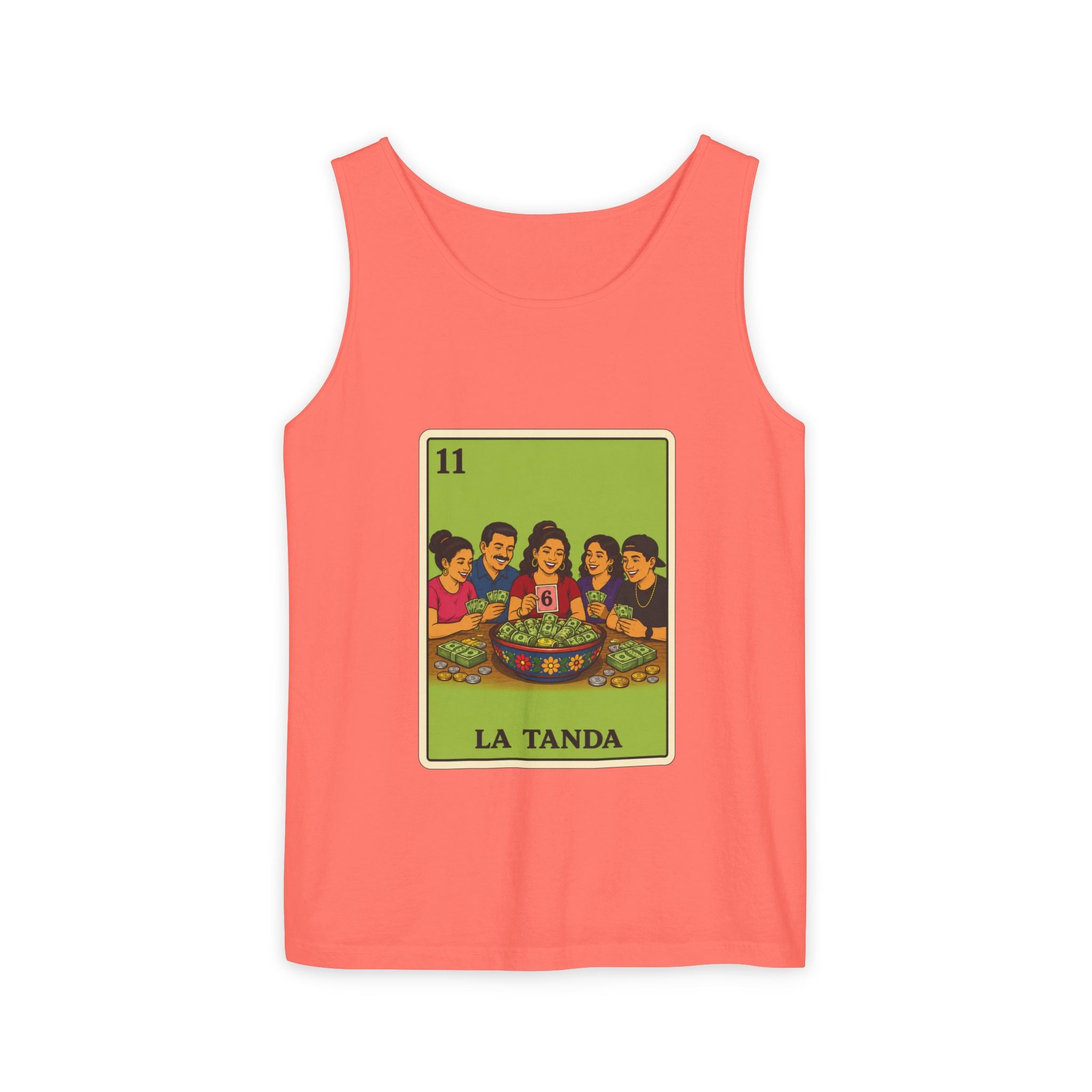 La Tanda Tank Top — Vintage Lotería Card Graphic Tank