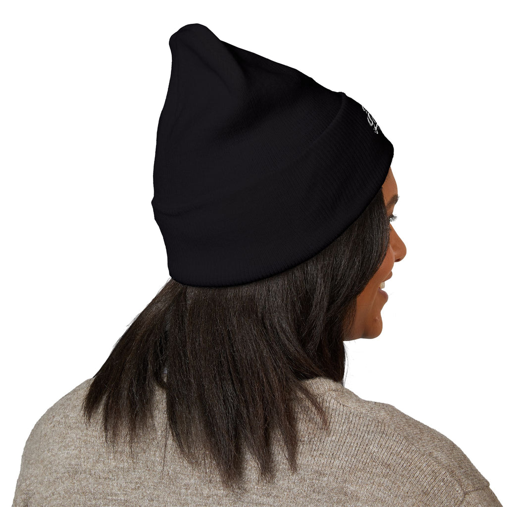 Classic Cuffed Beanie - "Product of La Tanda" Embroidered Warm Knit Hat