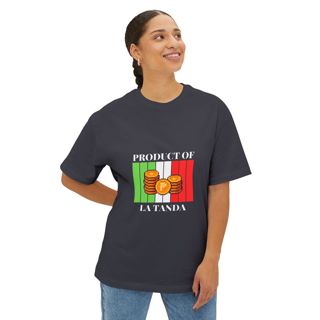 T-Shirt — "Product of La Tanda" Money Stack Graphic Tee