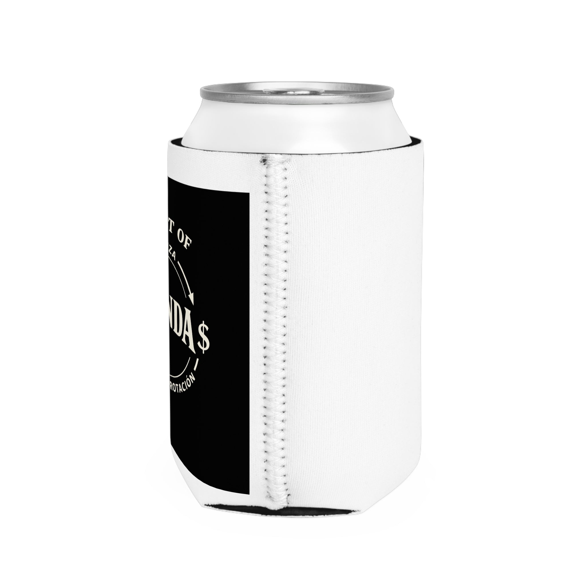 Can Cooler Sleeve - “La Tanda” Vintage Money Circle Design