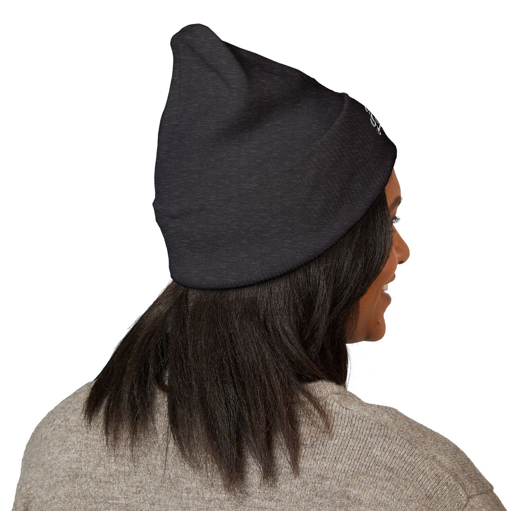 Classic Cuffed Beanie - "Product of La Tanda" Embroidered Warm Knit Hat