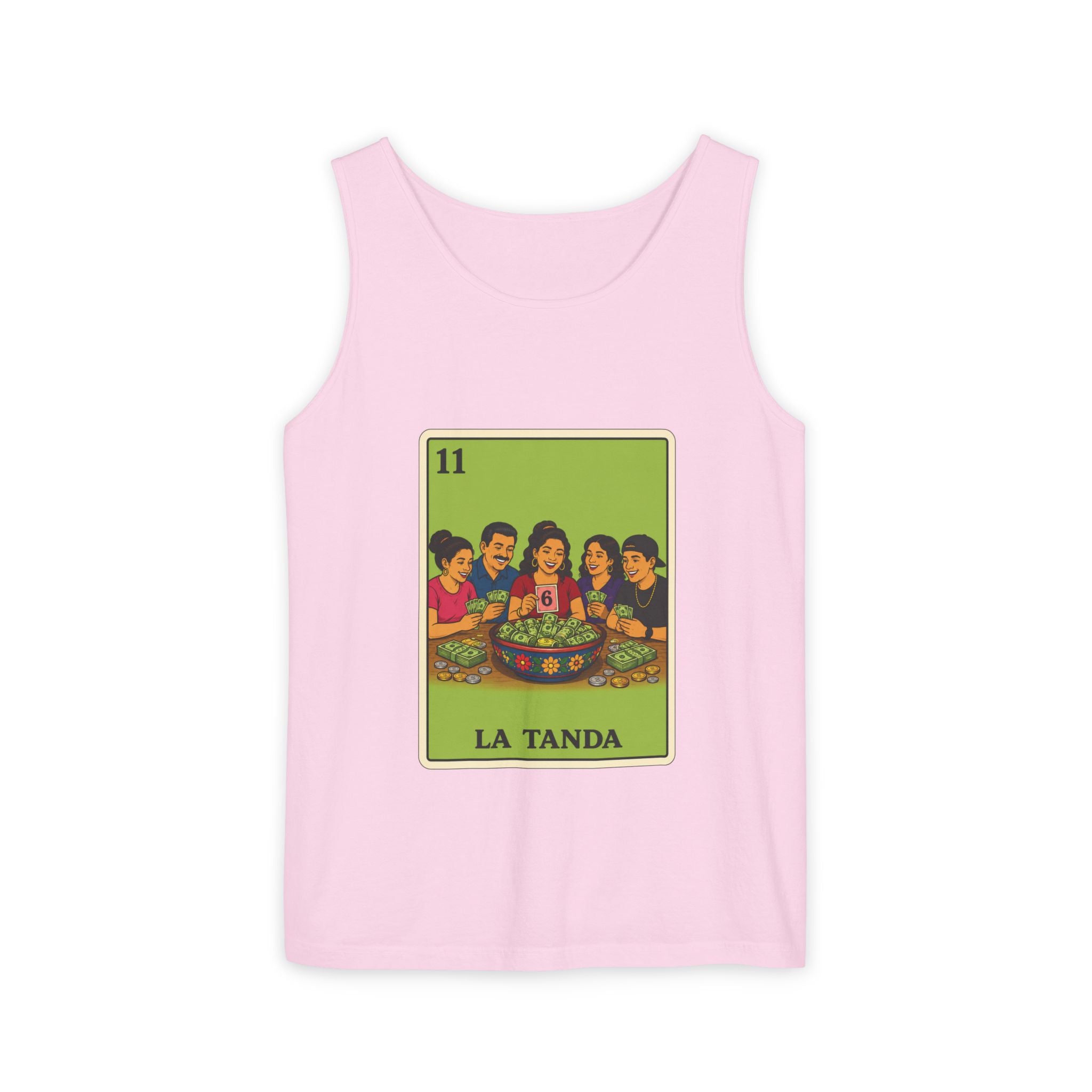 La Tanda Tank Top — Vintage Lotería Card Graphic Tank